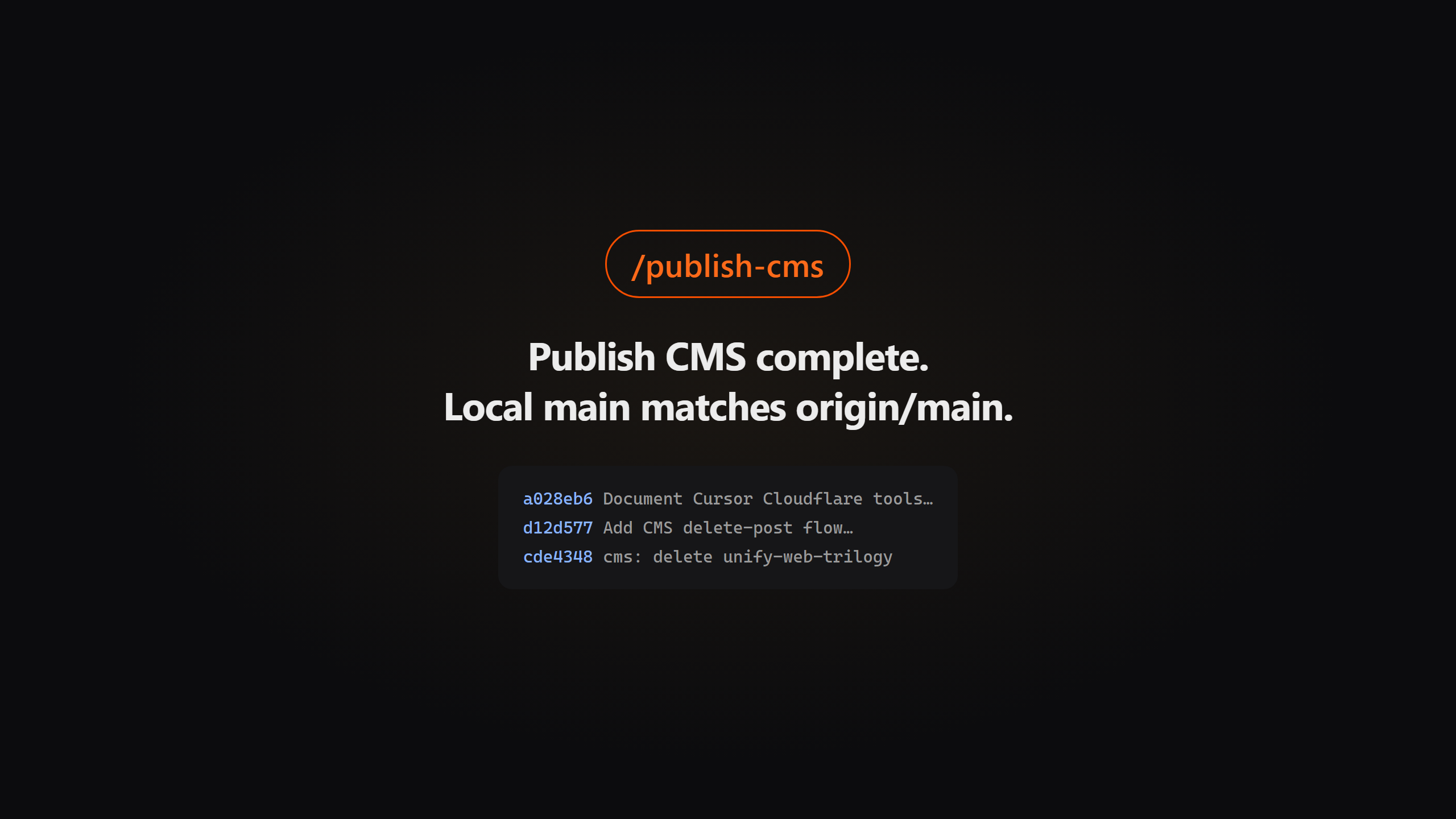 Operating a CMS on Cloudflare powered by Cursor
